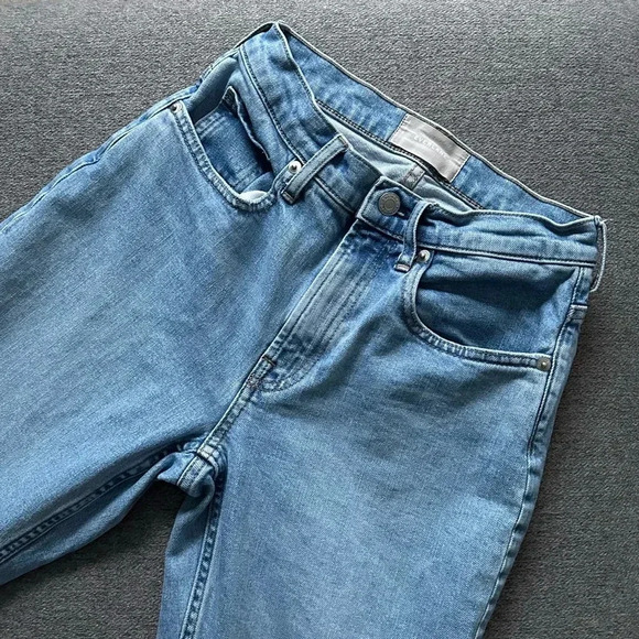 Everlane High Rise Straight Vintage Wash Jeans Size 25 - Picture 5 of 7